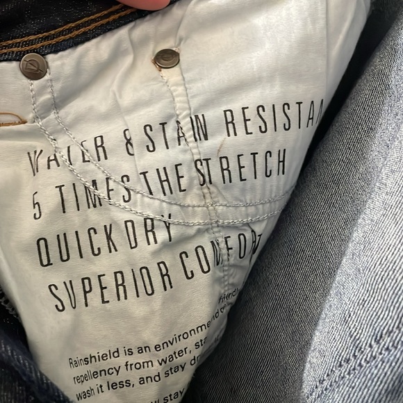 DU/ER L2X Slim Fit Jeans Performance Stretch Dark Wash Blue Denim Men's 32x30 - Picture 6 of 7